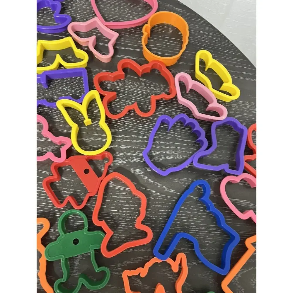 Cookie Cutter Lot of 95 Aluminum Plastic Vintage Holiday Letters Numbers